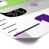 Niedlicher Cartoon zur Veranschaulichung Poster (Ecke)