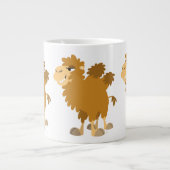 Niedlicher Cartoon Zwei-Humpte Camel Jumbo-Tasse (Vorderseite)