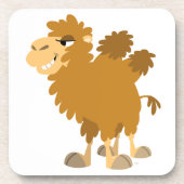 Niedlicher Cartoon Zwei-Humpte Camel Untersetzer S (Vorderseite)