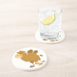 Niedlicher Cartoon Zwei-Humpte Camel-Untersetzer Untersetzer