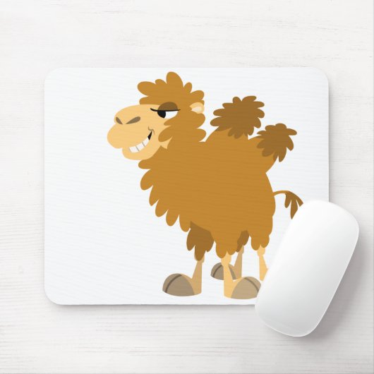 Niedlicher Cartoon Zwei-Humpte Kamelmousepad Mousepad (Mit Mouse)