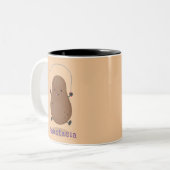 Niedlicher Cartoon Zweifarbige Tasse (Vorderseite Links)