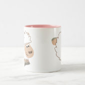 Niedlicher Cartoon Zweifarbige Tasse (Mittel)