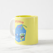 Niedlicher Cartoon Zweifarbige Tasse (Vorderseite Links)