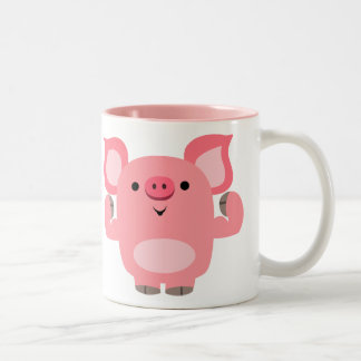 Niedlicher Cartoon Zweifarbige Tasse