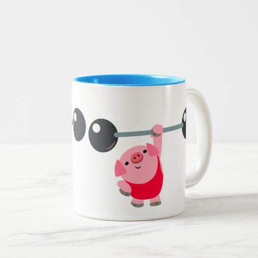 Niedlicher Cartoon Zweifarbige Tasse (VorderseiteRechts)