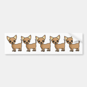Niedlicher CartoonChihuahua Autoaufkleber
