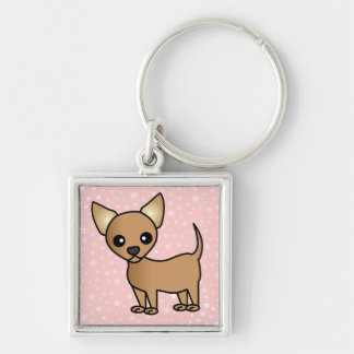 Niedlicher CartoonChihuahua Schlüsselanhänger