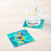 niedlicher Cartoonfisch-Untersetzer Rechteckiger Pappuntersetzer (Vor Ort)