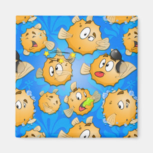niedlicher Cartoonfische Magnet