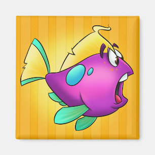 Niedlicher Cartoonfische Magnet