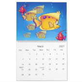 niedlicher Cartoonkalender Kalender (Mär 2027)