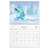 niedlicher Cartoonkalender Kalender (Feb 2026)
