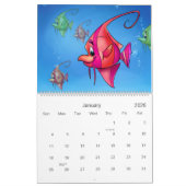 niedlicher Cartoonkalender Kalender (Jan 2026)