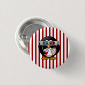 Niedlicher CartoonPenguin an den Filmen mit Button (Vorne & Hinten)