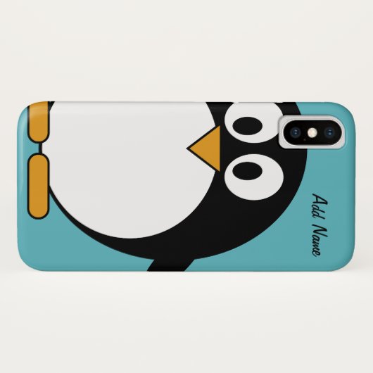 Niedlicher CartoonPenguin - iPod-Touch Case-Mate iPhone Hülle (Rückseite (Horizontal))