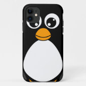 Niedlicher CartoonPenguin Schwarzweiss Case-Mate iPhone Hülle (Rückseite)