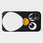 Niedlicher CartoonPenguin Schwarzweiss Case-Mate iPhone Hülle (Rückseite (Horizontal))