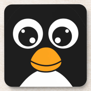 Niedlicher CartoonPenguin Schwarzweiss Getränkeuntersetzer