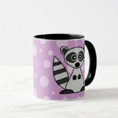 Niedlicher CartoonRaccoon Tasse (VorderseiteRechts)