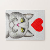 NIEDLICHER CAT ART JIGSAW PUZZLE (Horizontal)