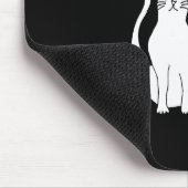 Niedlicher Cat Cartoon Hand Drawing Winking Kitty Mousepad (Ecke)