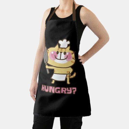 Niedlicher Cat Cartoon Koch Pink Funny Kids Party Schürze (InSitu)