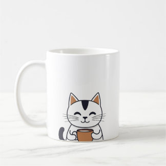 Niedlicher Cat Drink Kaffee Kaffeetasse