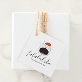 Niedlicher Cat Fa La La La La La Holiday Geschenkanhänger