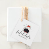 Niedlicher Cat Fa La La La La La Holiday Geschenkanhänger (Beispiel)