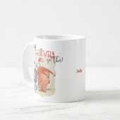 Niedlicher Cat Fun Zitat Pawsitiv diesen Namen Got Kaffeetasse (Vorderseite Links)