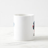 Niedlicher Cat Happy Amerikanische Unabhängigkeits Kaffeetasse (Mittel)