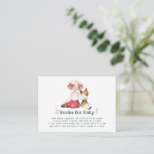 Niedlicher Cat Herbst - Fall Baby Showbucher anfor Begleitkarte (Stehend Vorderseite)