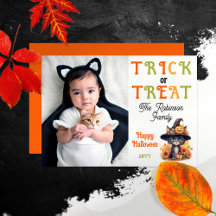 Niedlicher Cat Hexenhut-Foto-Trick oder Treat Hall
