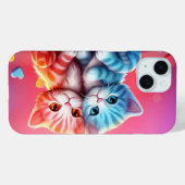 Niedlicher Cat iPhone Case - Adorable Feline Desig (Rückseite (Horizontal))