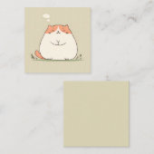 Niedlicher Cat-Lifestyle Mitteilungskarte (Vorne/Hinten)