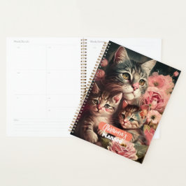 Niedlicher Cat Lover-Planner mit Mama Cat Planer