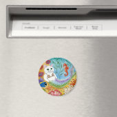Niedlicher Cat Mermaid Seepferd Unterwassermagnet Magnet (In Situ (Geschirrspüler))