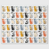 Niedlicher Cat Mix Geschenkpapier (Flach)