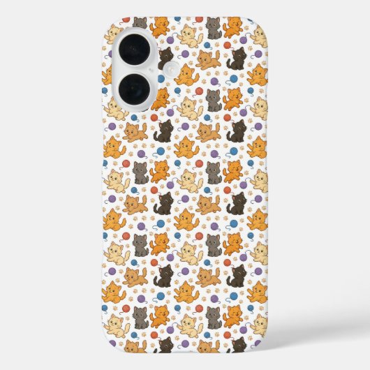 Niedlicher Cat Pattern TelefonCase Case-Mate iPhone Hülle (Rückseite)