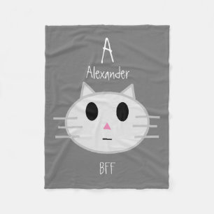 Niedlicher Cat Personalisiert Pet-BESTE FREUNDIN Fleecedecke