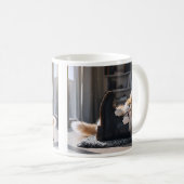 Niedlicher Cat Playing Boot Kaffeetasse (VorderseiteRechts)