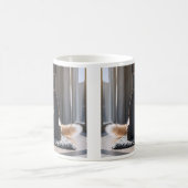 Niedlicher Cat Playing Boot Kaffeetasse (Mittel)