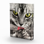 Niedlicher Cat Portrait Foto Block (Rechts)