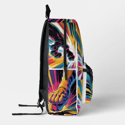 Niedlicher Cat School-Rucksack - Perfektes Geschen Bedruckter Rucksack (Links)