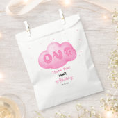 Niedlicher Cat Schriftart Wasserfarbe Rosa Wolke 1 Geschenktütchen (Ausgeschnitten)