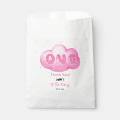 Niedlicher Cat Schriftart Wasserfarbe Rosa Wolke 1 Geschenktütchen (Vorderseite)