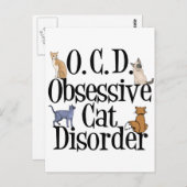 Niedlicher Cat Spaß Postkarte (Vorne/Hinten)