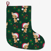 Niedlicher Cat Strumpf Großer Weihnachtsstrumpf (Vorderseite)