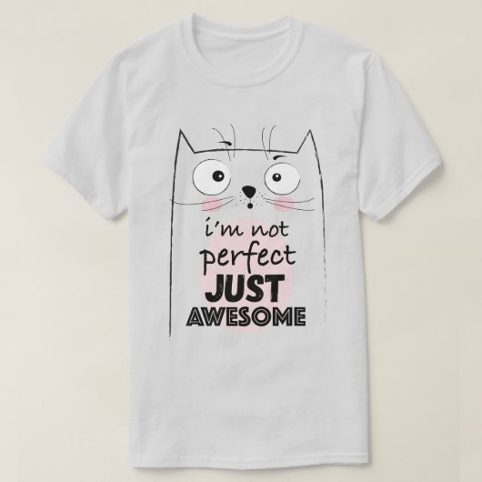 Niedlicher Cat T - Shirt (Design vorne)